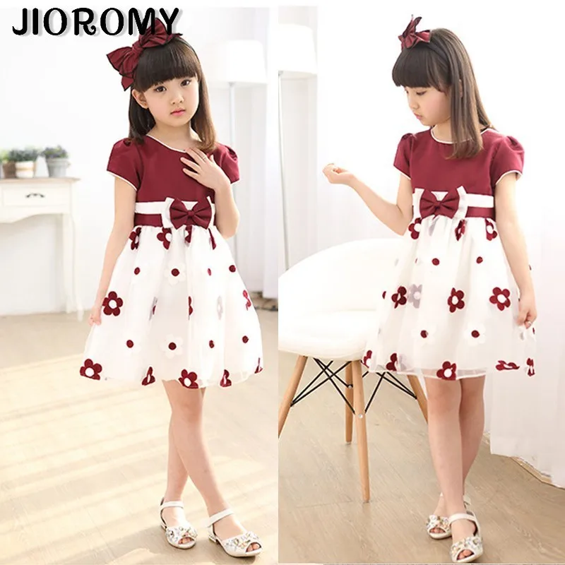 Платье для девочек 2019 летняя одежда платье принцессы с подсолнухами детская