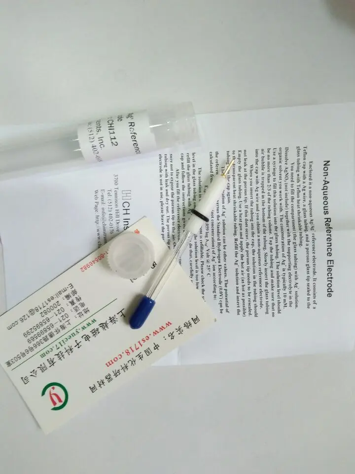

Шанхай Huachen CHI112 неводный Ag/Ag + (Ag/Ag ion) эталонный электрод