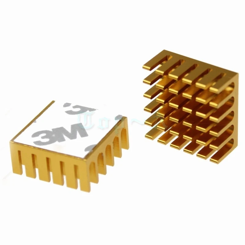 Gdstime 100 шт. 22x22x10 мм радиаторы VGA CPU LED IC Радиатор с 3 М лента охлаждения алюминиевый