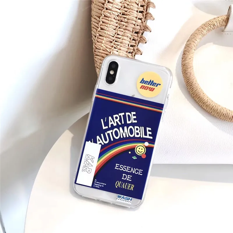 INS Корея супер огонь lisa телефон чехол для iphone Xs MAX XR X 6 6s 7 8 плюс ярлык Радуга улыбка