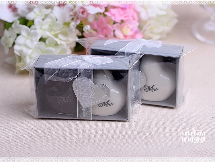 Г н и Mrs. в форме сердца керамические Солонка перечница с дырочками сверху 24