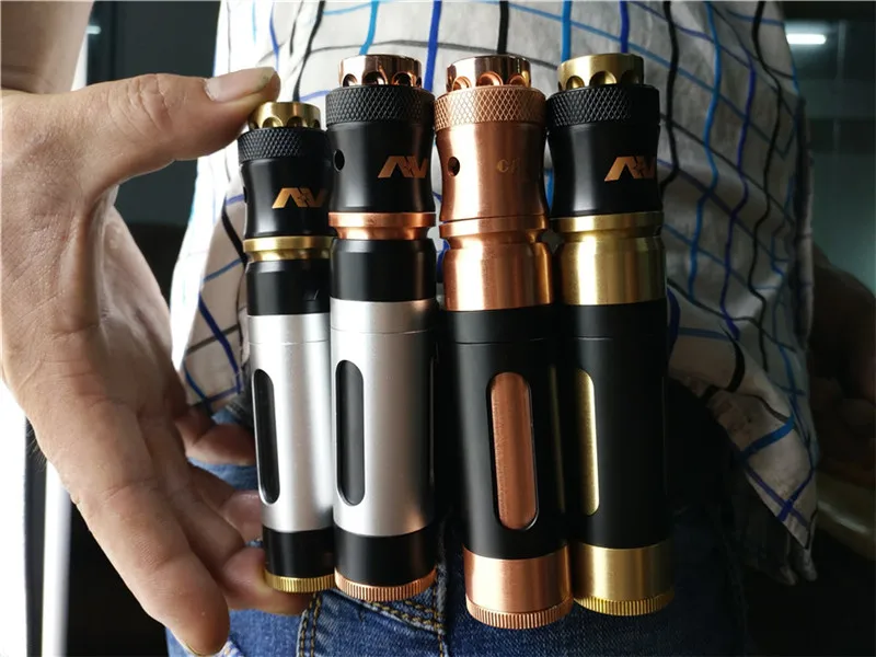 

COOL AV Able pen-mounted mod electronic Cigarette Mechanical Mod kit fit 510 thread 18650 Battery with RDA atomizer vape pen kit