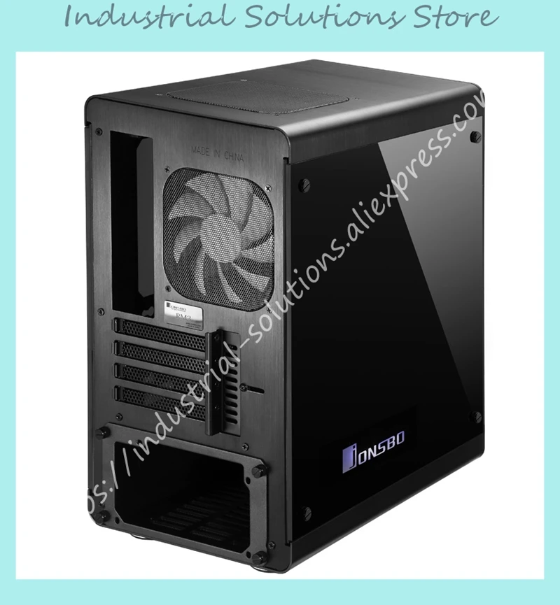 MATX компьютерный корпус двусторонний через поддержку задней линии Jonsbo RM3 ITX алюминиевый корпус