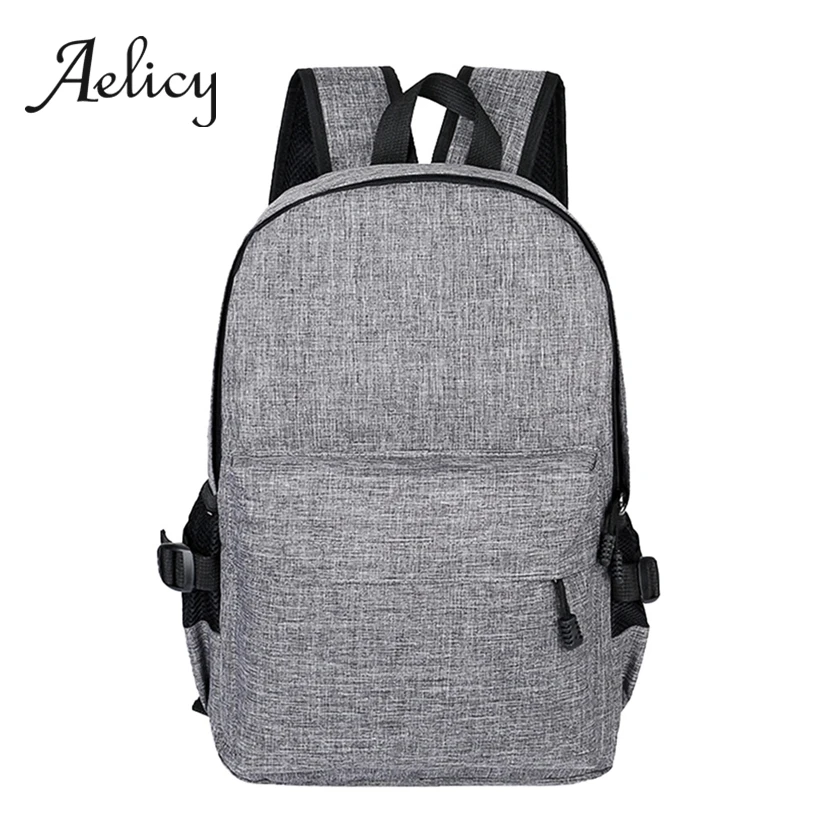 Aelicy рюкзак для ноутбука зарядка через usb 15,6 дюймов кража женские мужские школьные сумки для подростков девочек колледжа мужской рюкзак для путешествий