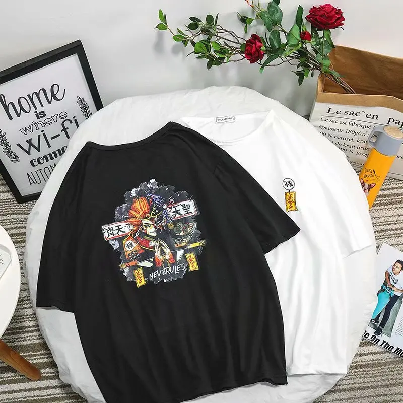 Китайский стиль WUKONG Harajuku пуловер Хлопок Мужская футболка хип-хоп Уличная мода