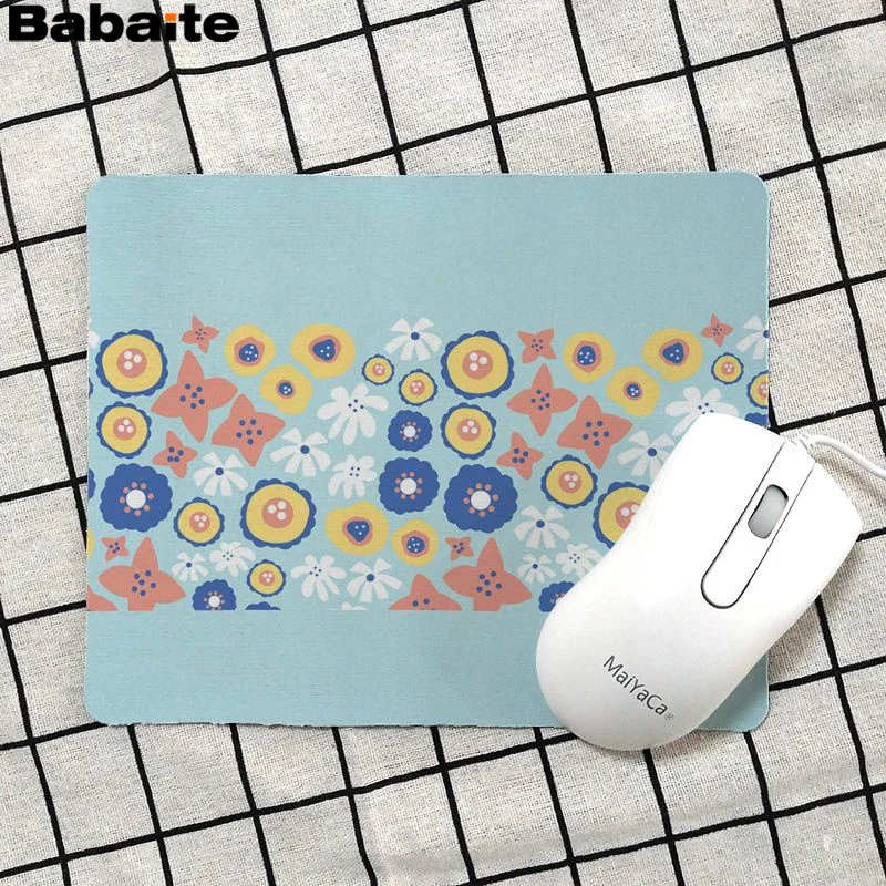 Babaite винтажный цветочный красивый коврик для мышки в стиле аниме резиновый ПК