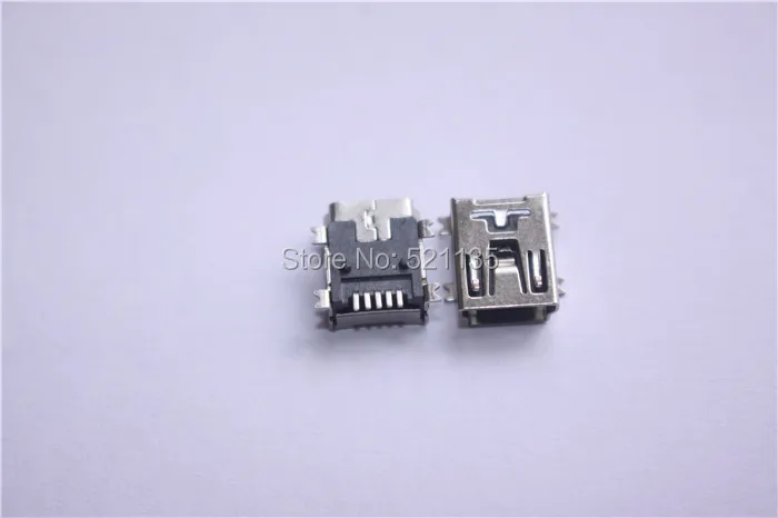 Бесплатная доставка 100 шт 5pin женский мини Тип B USB SMD соединитель Адаптер для
