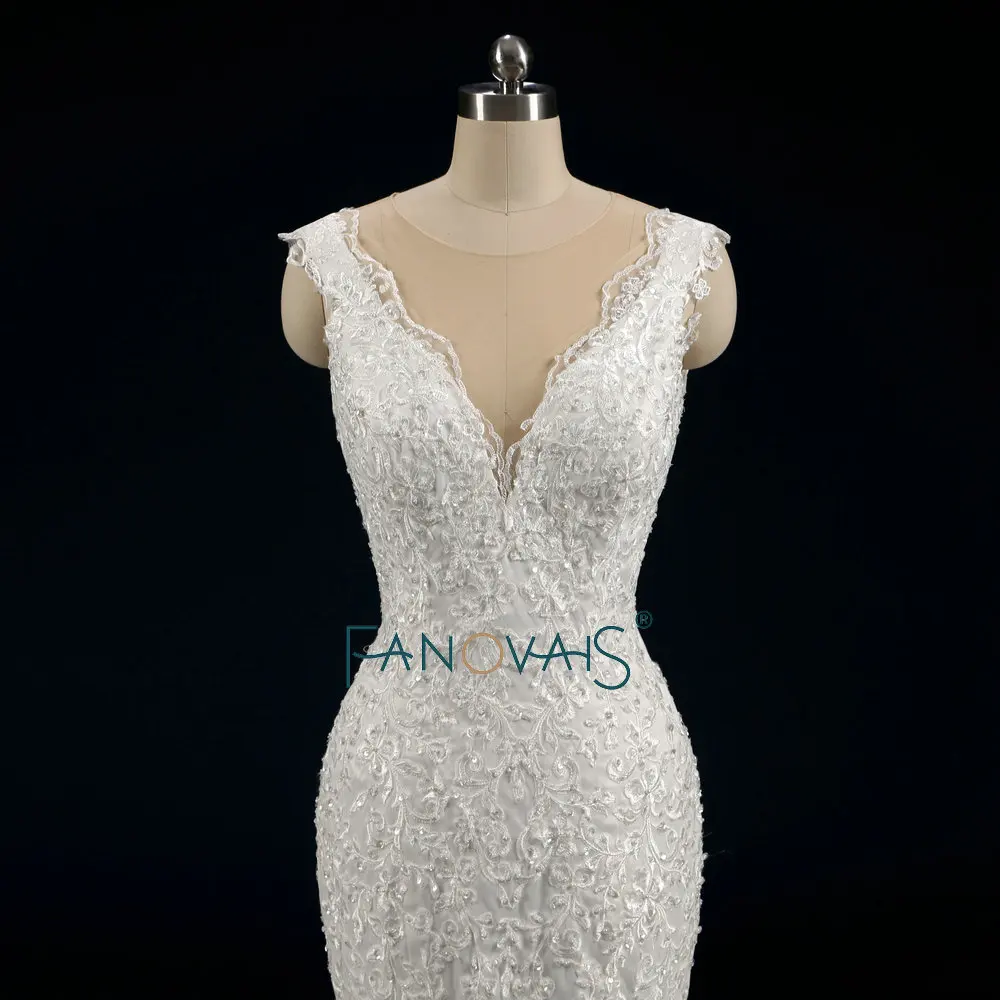 Плюс Размер Кружева Свадебное Платье Русалка Vestido Dе Noiva 2019 Роскошные Свадебные