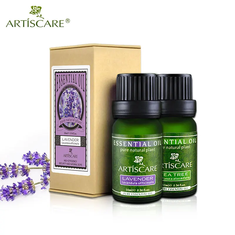 

Remove acnes & Fade acne marks SET, Lavender essential oil + Tea tree essentail oil for acne treatment skin care Massage oils