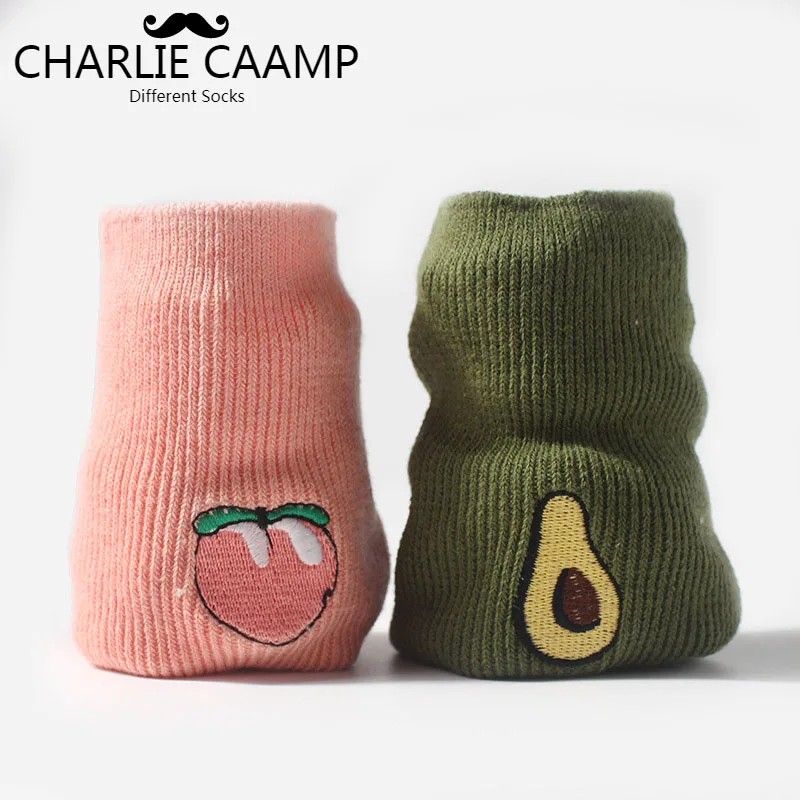 Женские хлопковые носки с фруктовым принтом CHARLIE CAAMP новые всесезонные Модные