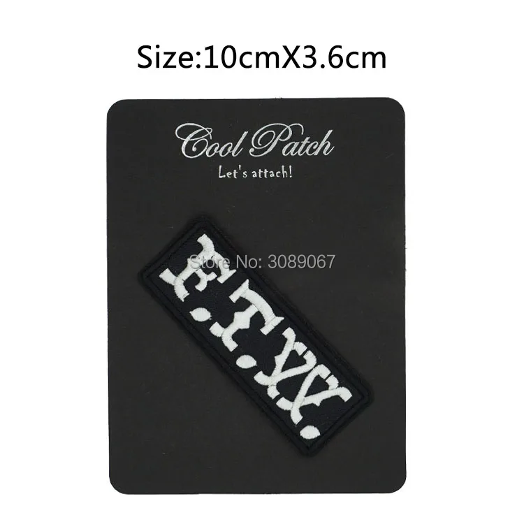 FTW вышитые патчи MC Байкерская нашивка на жилет клеевая заплатка липучка|patch iron