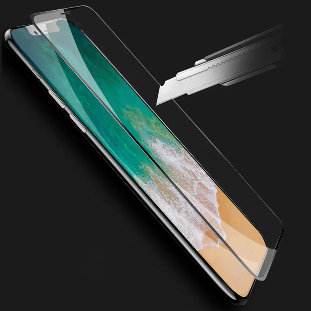 Eqvvol полное покрытие шелковое закаленное стекло для Xiaomi Mi 6X 6 8 SE Lite Защита экрана