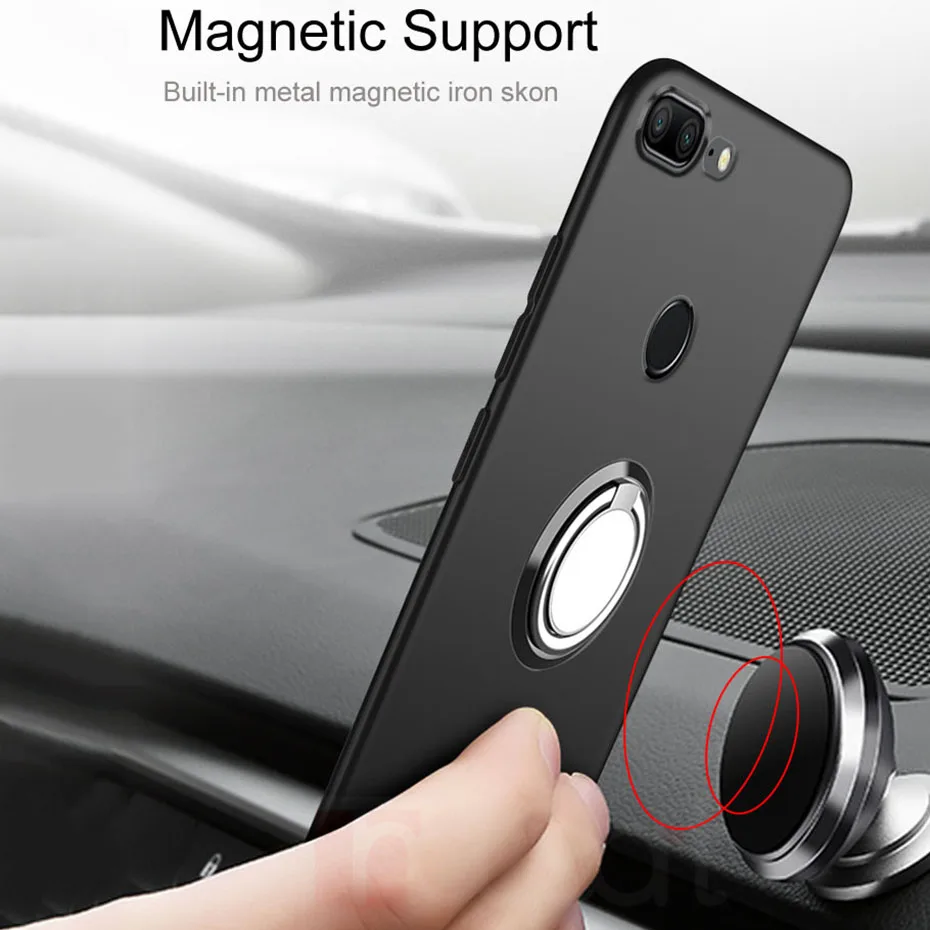 Матовый Силиконовый чехол на Xiaomi Redmi Note 8T 7A 6A 8A Note8 T чехлы с кольцом и подставкой