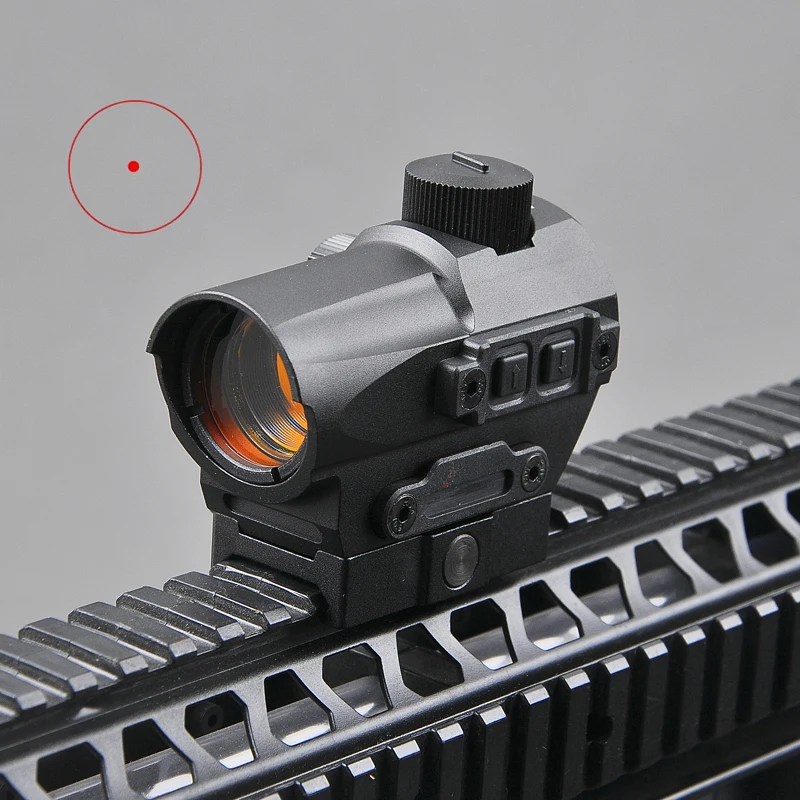 Тактический красный точечный прицел 1,5 MOA Mini Red Dot с 20 мм Riser Mount Rifle Scope Охота ОПТИК для воздушной винтовки Охота