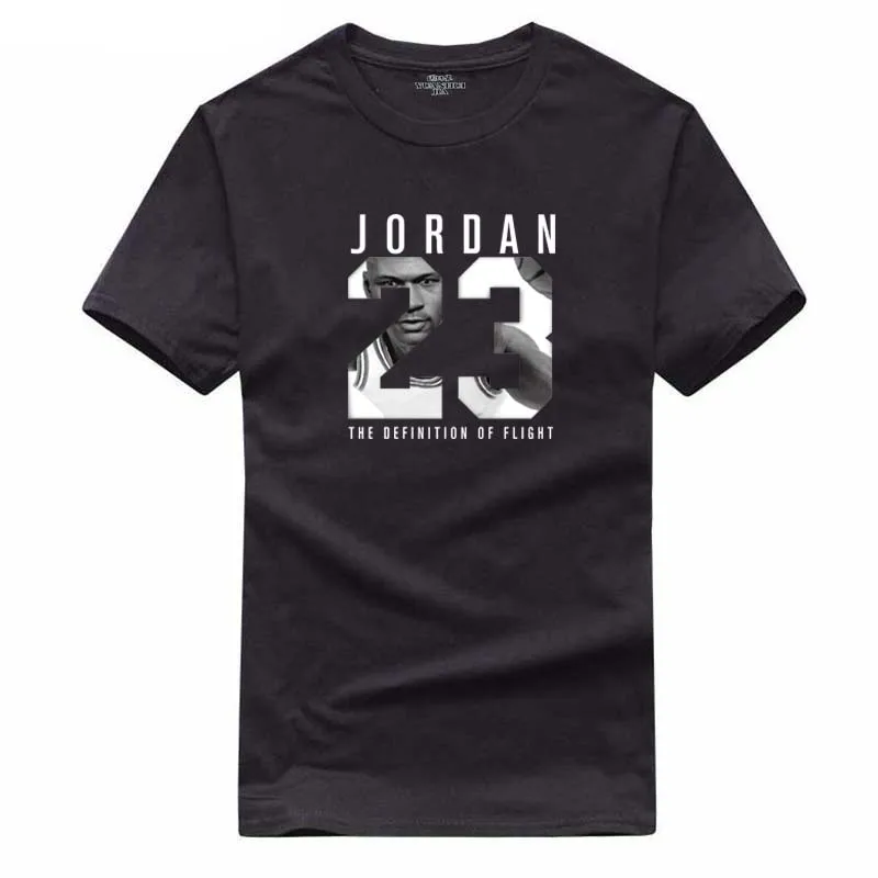Новый бренд хит продаж новинка футболка Jordan 23 с принтом Мужская Swag высокое