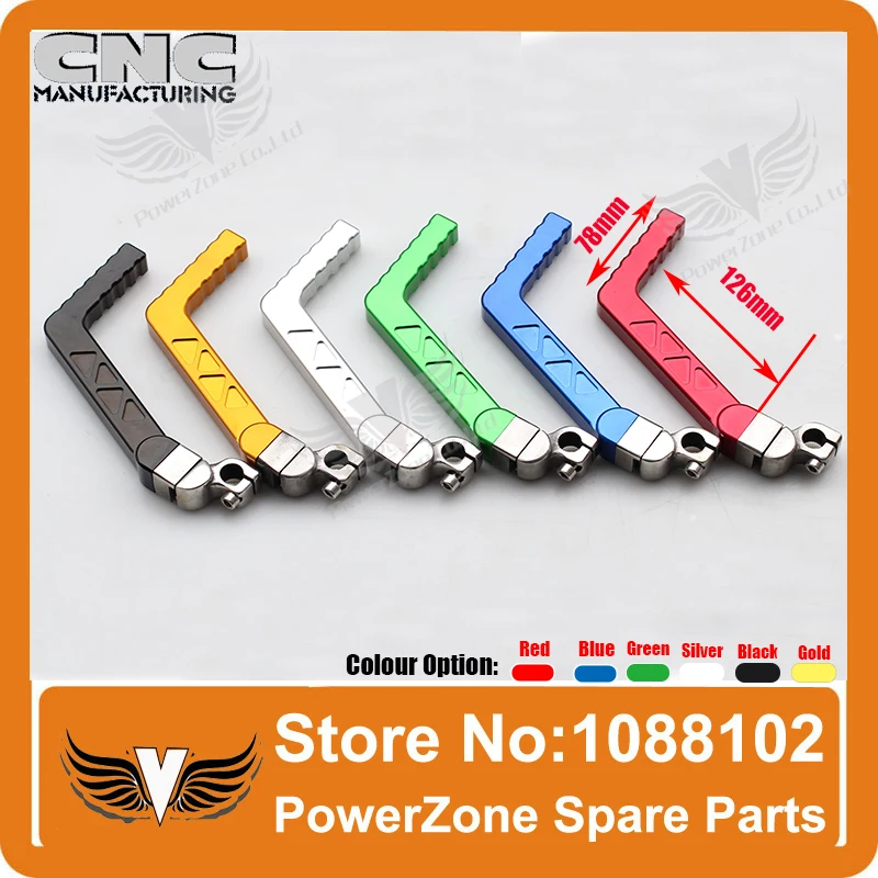 Бесплатная доставка рычаг стартера из сплава с ЧПУ для CRF50 CRF70 APLLO KLX110 KAYO XMOTOR escrob