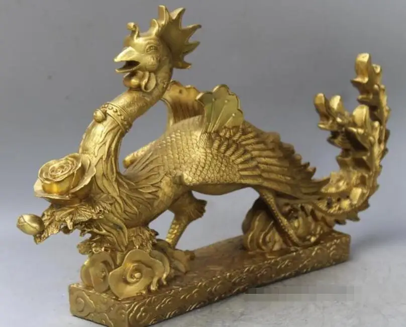 Китайская королевская медная латунная статуя знаменитой вермили Воробей