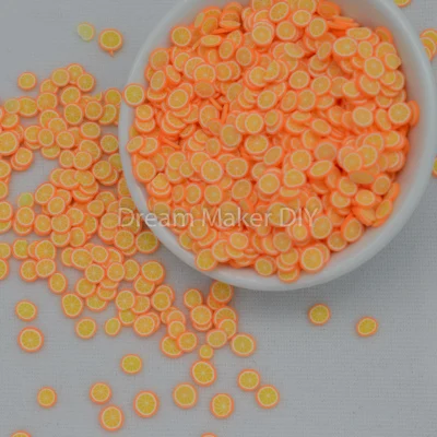 Orange 50 г/лот полимера горячий глины посыпка для фруктов яблок вишня, лимон для ремесленничество, сделай сам, Fimo игровое тесто - Цвет: Orange