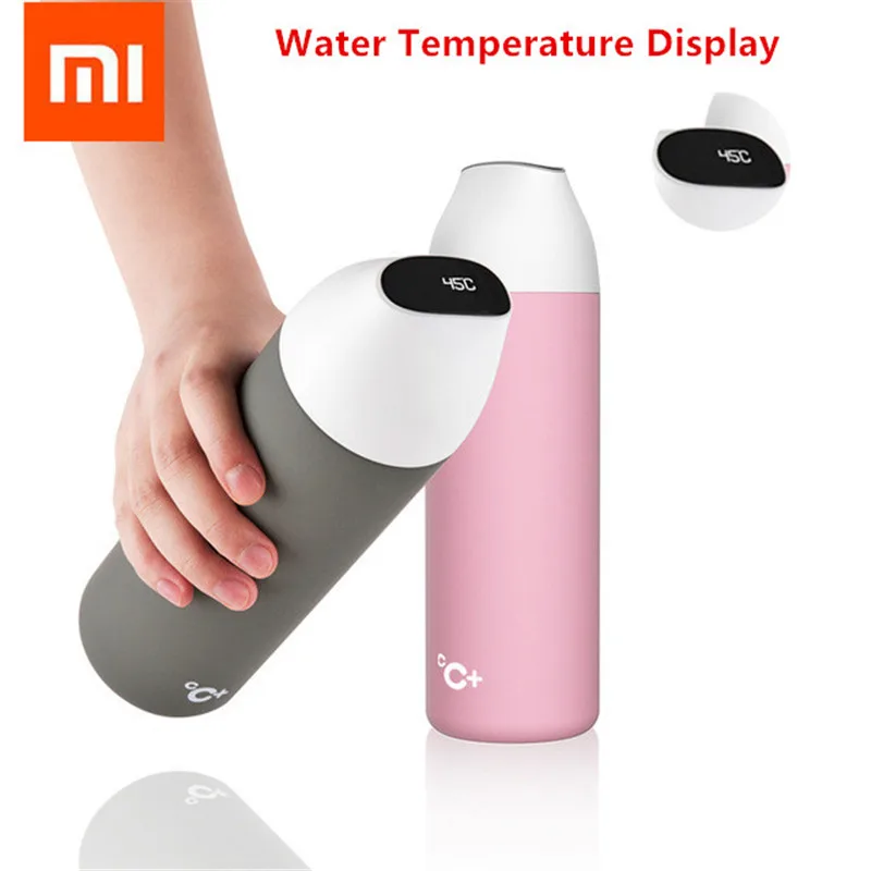 Xiaomi mijia kiss fish умная вакуумная изоляционная бутылка 525 мл с 3 фильтром OLED