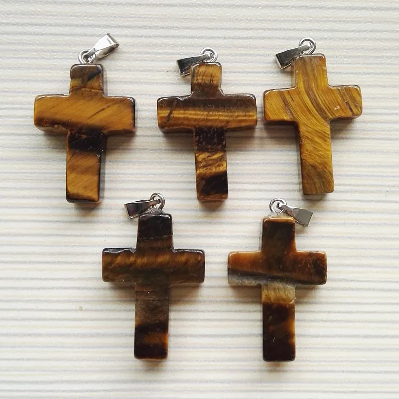 Модные подвески из натурального камня тигровый глаз для женщин и мужчин