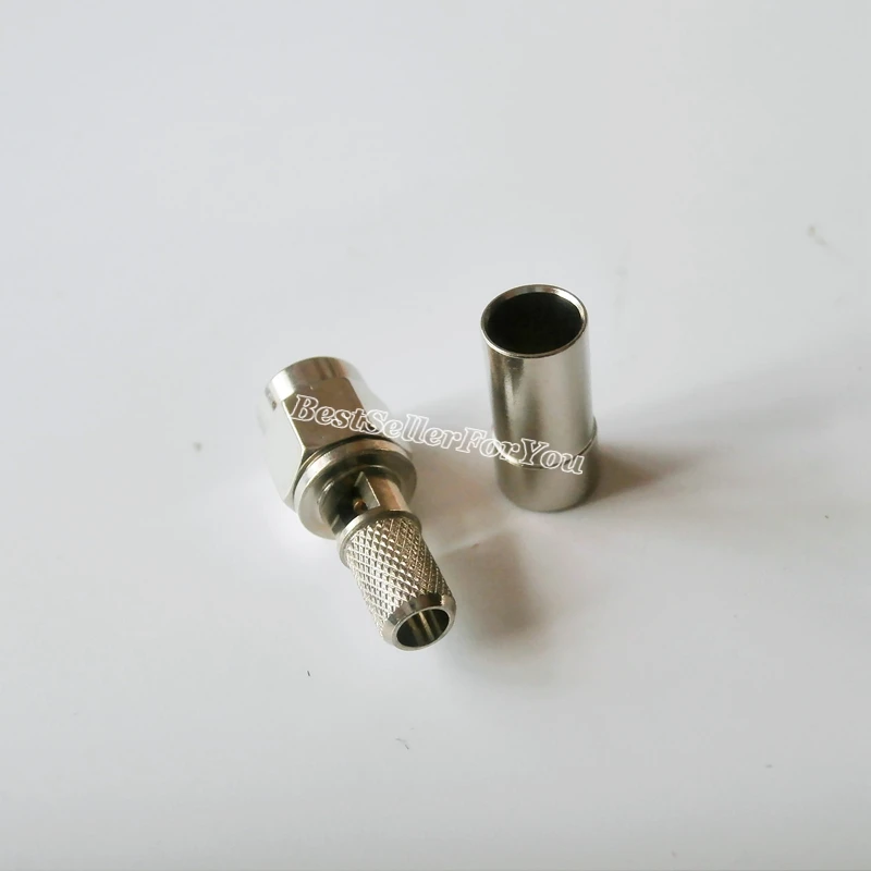 5X RP-SMA штыревой обжим окна для RG58 RG142 LMR195 RG400 Кабельный соединитель никель |