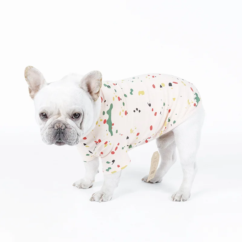 Летняя одежда PipiFren с надписью Love Dogs футболки на весну для домашних животных