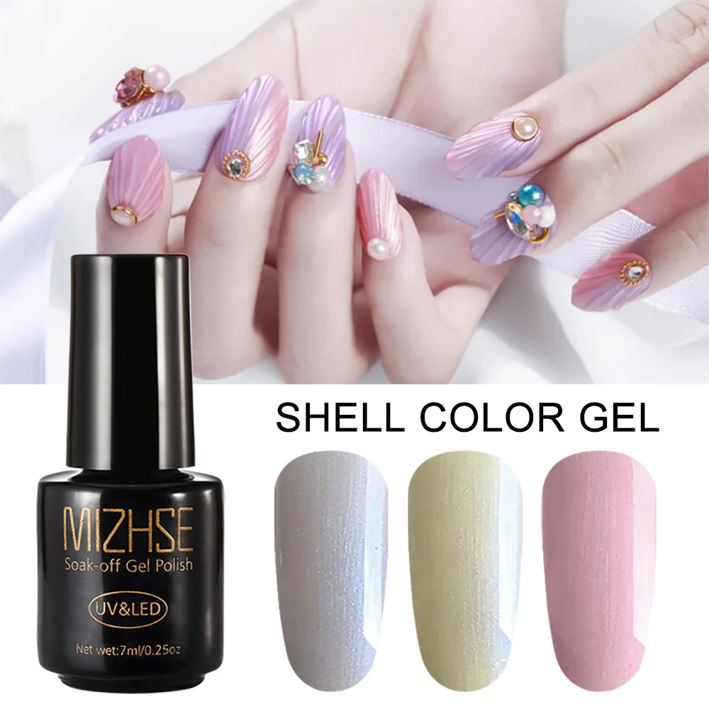 MIZHSE Цветной Гель лак набор для маникюра Полупостоянный жемчужный Vernis