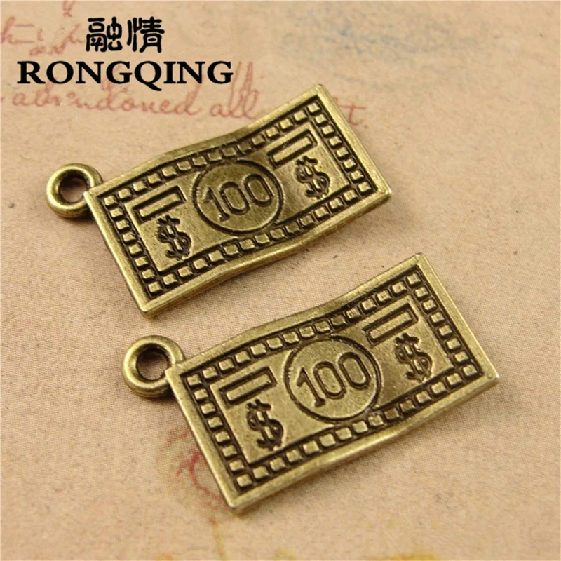 RONGQING 13*21 мм 100 шт./лот кулоны в долларах ожерелья ручной работы модные ювелирные