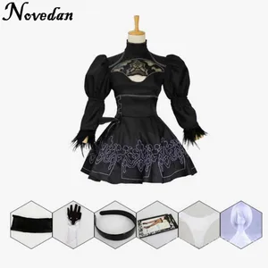 Костюм для косплея Nier Automatas 2B Yorha No. 2, Модель B, сценическая Эра Нил, аниме, костюм черной горничной