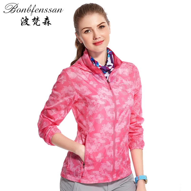 

Women New Quick Drying skin Windbreaker Sun Protection Ultra-thin Waterproof Breathable UV protection Outdoor sport jacket 6730B