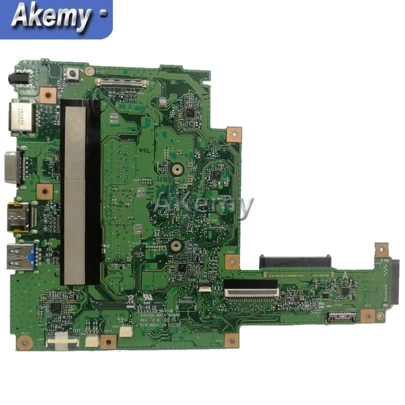 Akemy X453SA материнская плата для ноутбука For Asus X453S X453 тестовая оригинальная N3700 CPU |