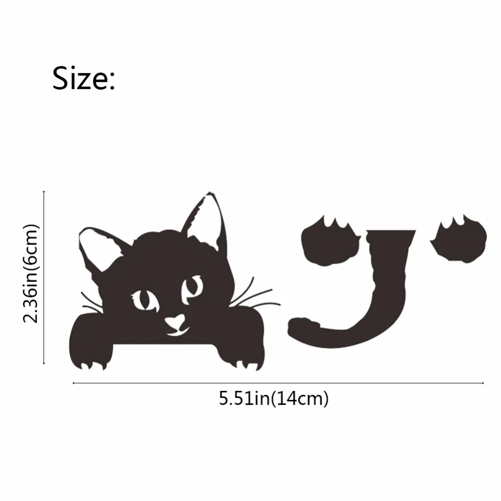 5 шт. наклейки на стену в виде черной кошки|sticker for kids room|stickers wall stickersswitch sticker |