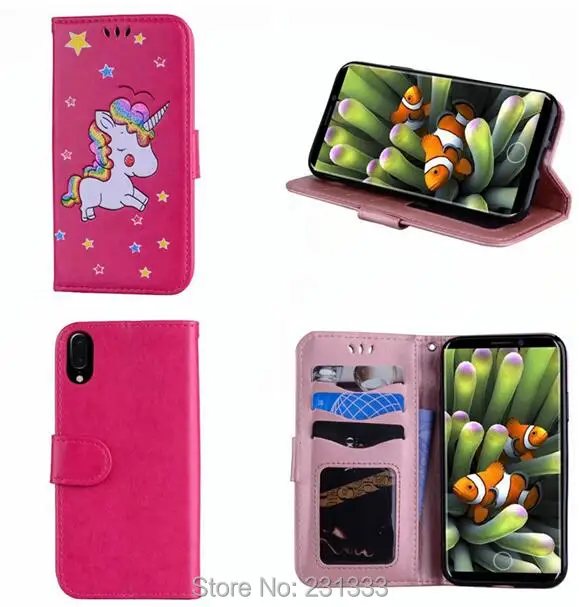 Glitter Unicorn Wallet Leather Case Pouch For Iphone X XS Max XR 8 7 PLUS 6 6S 5 5S SE Horse Star TPU Stand ID Card Cover 50PCS | Мобильные