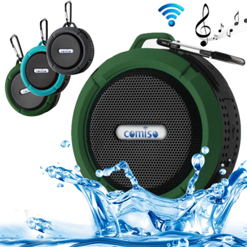 Всасывающий Bluetooth колонка в форме Кубка Портативный Беспроводной с разговоры громкой связи и Водонепроницаемый синего зуба для душа Динамик C6