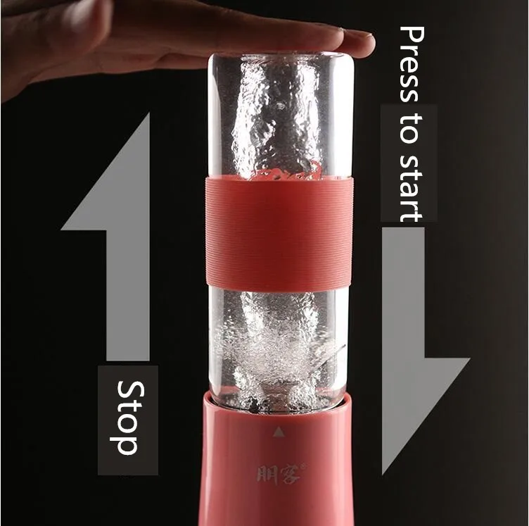 220V Portable Electric Juicer Automatic Multifunctional Household Mini Portable High Quality Fruit Juice Blender EU/AU/UK Plug