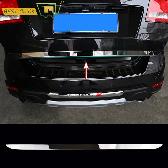 Для Fiat Freemont для Dodge Journey 2009- хромированная Задняя Крышка багажника для задней двери отделка хвостовых ворот литье стикерная наклейка