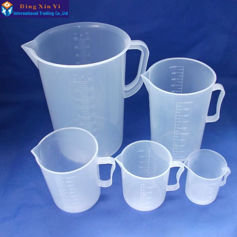 Пластиковый стакан со шкалой пластиковый мерный с ручкой 2 шт./лот 250 мл|beaker glass|cup