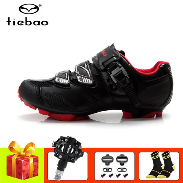 Pedals for 1407 B Tiebao велосипедная обувь мужская sapatilha ciclismo mtb SPD велосипедные кроссовки дышащие самозакрывающиеся горный велосипед MTB обувь - Цвет: Pedals for 1407 B