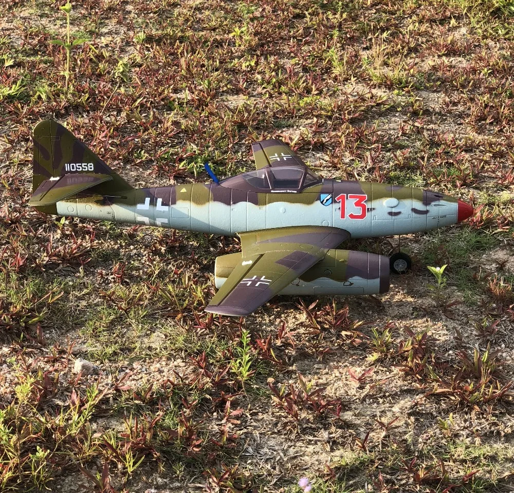 Двойной 50 мм EDF rc jet ME262 ME 262 самолет игрушка EPO готов к полету RTF но без