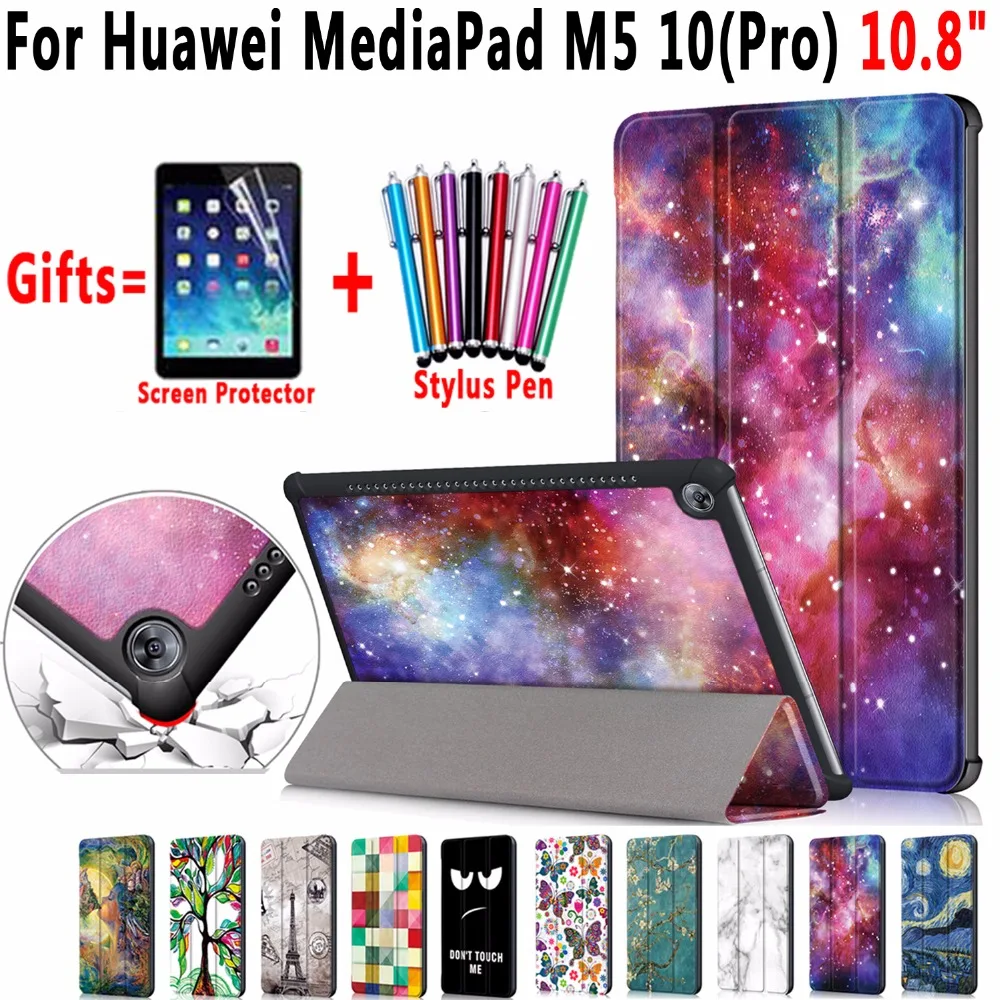 Известные картины Магнитный кожаный умный чехол для Huawei MediaPad M5 10 Pro 8 CMR AL09 W09