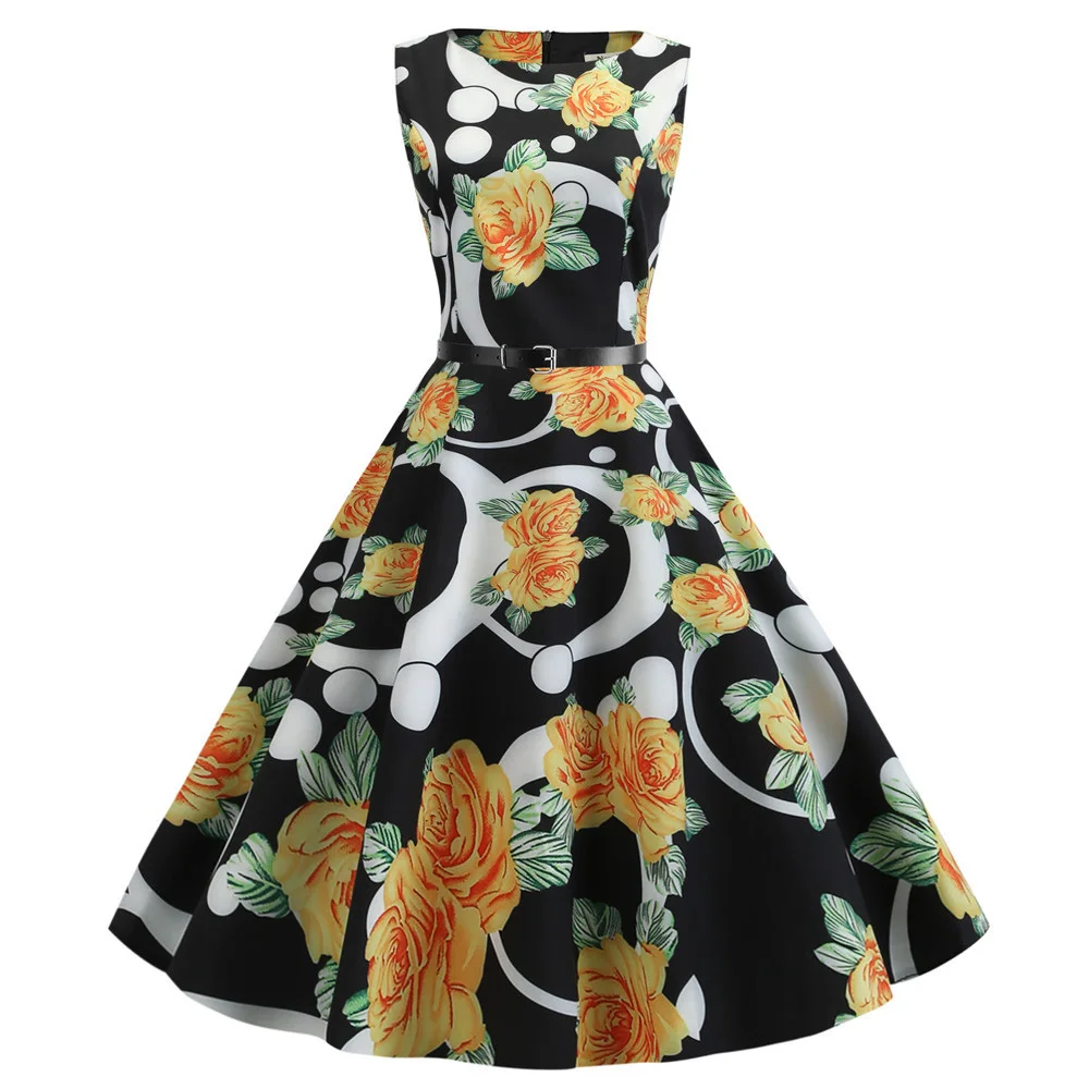 Женские вечерние платья летние без рукавов повседневные модные праздничные