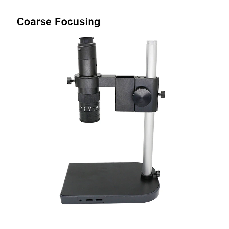 Coarse Focusing 180X зум цифровой микроскоп C-mount телескоп с одним окуляром объектив с фокусом Регулируемая подставка промышленный микроскоп - Цвет: Coarse Focusing