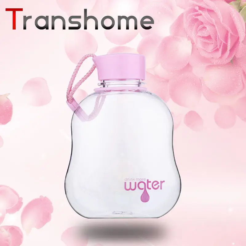 Transhome портативная Спортивная бутылка для воды пластиковая 350 мл питьевой
