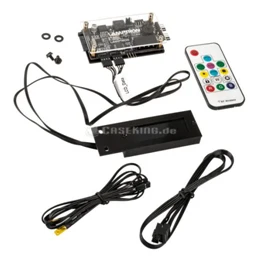 Lamptron TC20 RGB Процессор Скорость вентилятора Дисплей er, ЖК-дисплей экран, только один канал для PWM fan, Дисплей Процессор Скорость вентилятора, 4-контактный разъем RGB светодиодный соединение