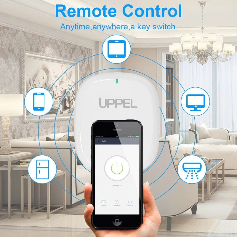 Wi-Fi умная розетка US Outlet USB зарядное устройство порты Smart Plug сроки переключатель