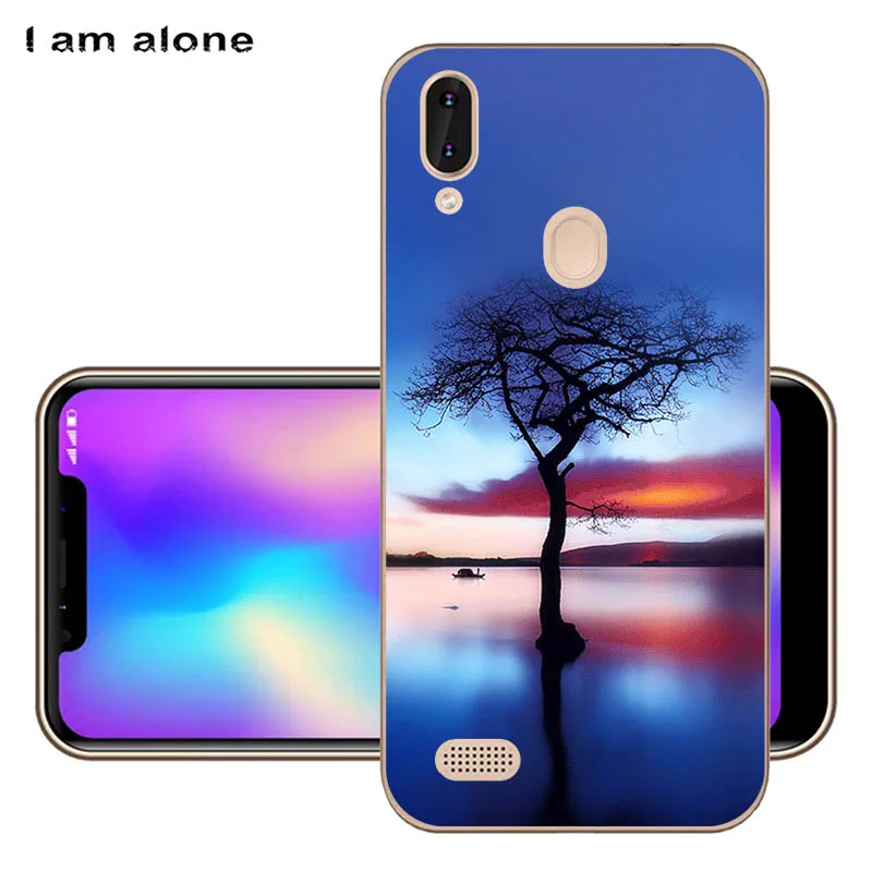 Сумки для телефона I am alone Leagoo M11 2018 6 18 дюймов Мягкий ТПУ мобильный модный принт с