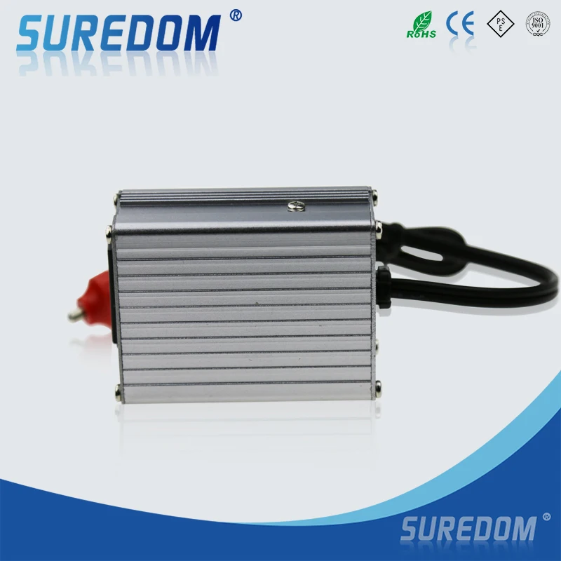 Новинка 80 Вт DC12V к AC220V автомобильный инвертор зарядное устройство с