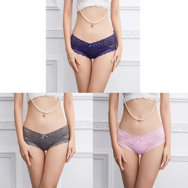 blue gray pink TEXIWAS, сексуальные трусики, модные кружевные трусики с перекрестными ремешками для женщин, бесследные хлопковые трусы с промежностью, женские трусики, нижнее белье для женщин, трусы с низкой посадкой - Цвет: blue gray pink