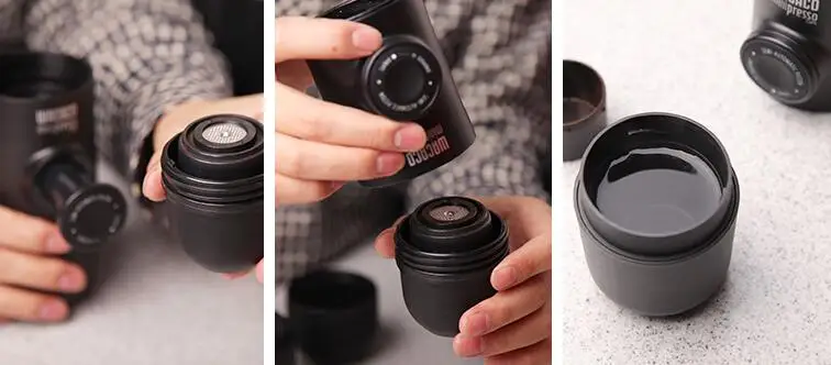WACACO Minipresso эспрессо 18bar 80 мл руководство Кофеварка портативный ручной nanopresso Кофеварка 2G только кофе порошок