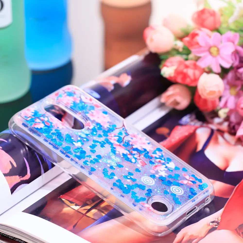 Quicksand Case For LG K10 2017 Dynamic Liquid Glitter Stars Phone Cover Shell Coque Capa LGK10 LGM250 LG-M250 M250Y M250DS M250 |